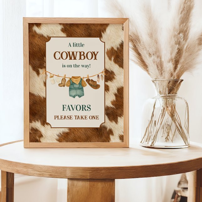 Póster Ropa Vaquera de Vaquero con Estampado de Vaca Líne (Subido por el creador)