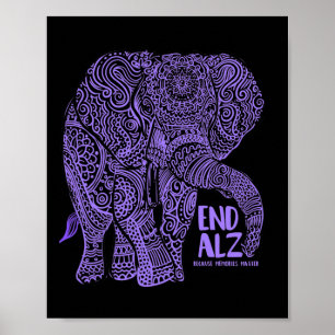 Póster Ropa y regalo de concienciación sobre el Alzheimer