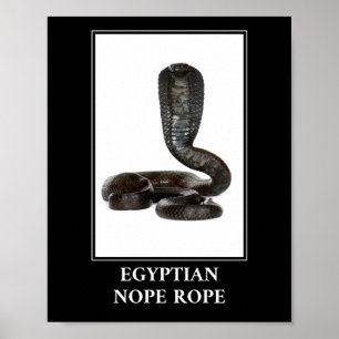 Póster Rope egipcio Nope - Peligro de serpiente Cobra