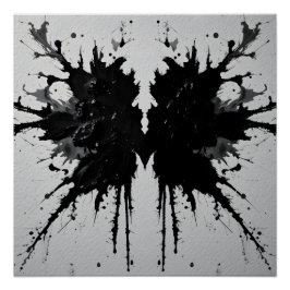 Póster Rorschach Inkblot Close-Up