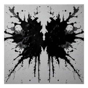 Póster Rorschach Inkblot Close-Up