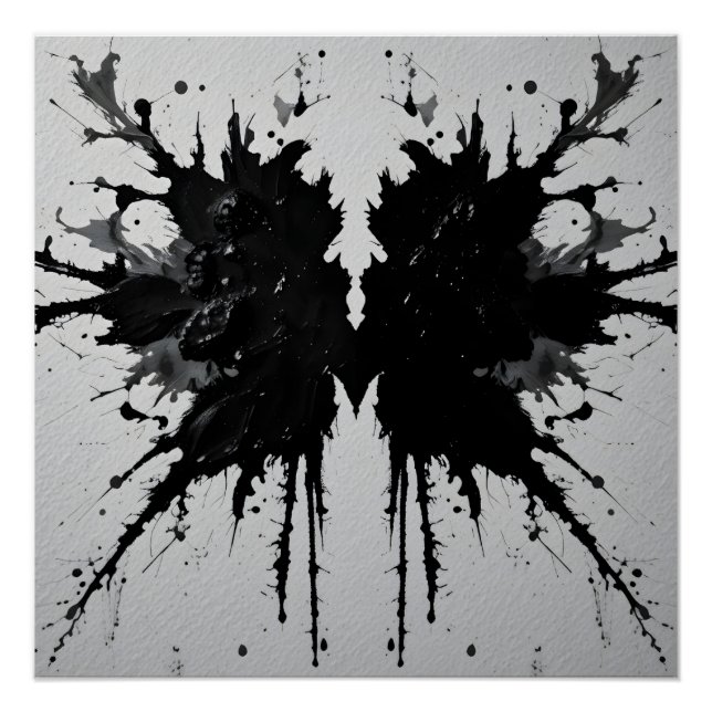 Póster Rorschach Inkblot Close-Up (Anverso)