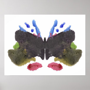 Póster Rorschach Inkblot Test Fun Art