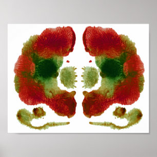 Póster Rorschach Inkblot Test Fun Art