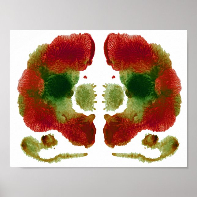 Póster Rorschach Inkblot Test Fun Art (Frente)