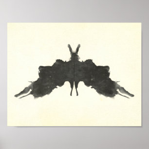 Póster Rorschach Inkblot Test Fun Art