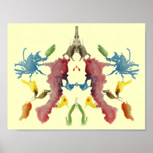 Póster Rorschach Inkblot Test Fun Art