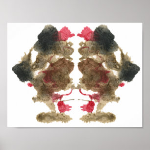 Póster Rorschach Inkblot Test Fun Art