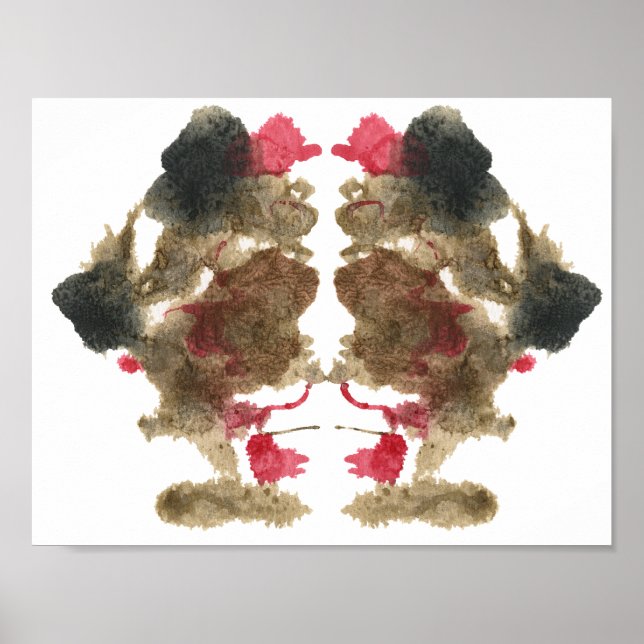 Póster Rorschach Inkblot Test Fun Art (Frente)