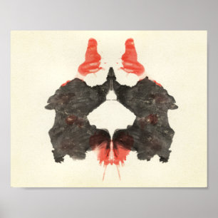 Póster Rorschach Inkblot Test Fun Art