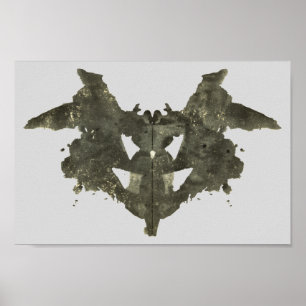 Póster Rorschach Inkblot Test Fun Art