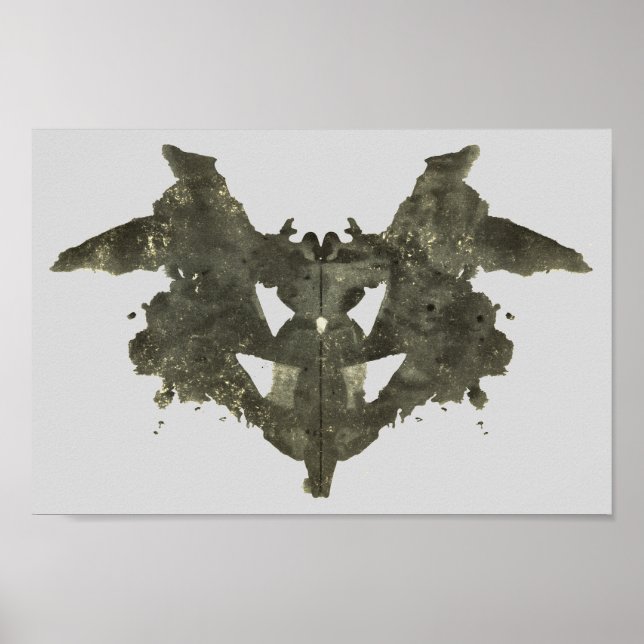 Póster Rorschach Inkblot Test Fun Art (Frente)