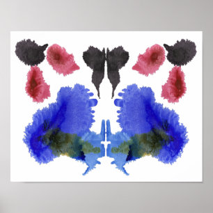 Póster Rorschach Inkblot Test Fun Art