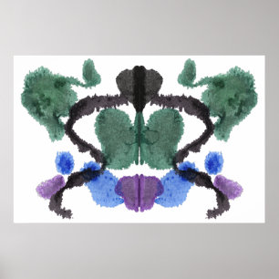 Póster Rorschach Inkblot Test Fun Art