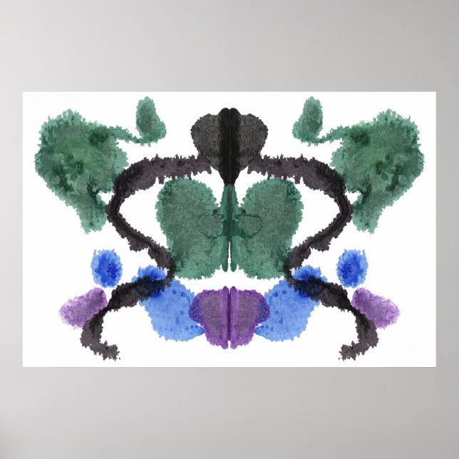 Póster Rorschach Inkblot Test Fun Art (Frente)
