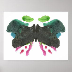 Póster Rorschach Inkblot Test Fun Art