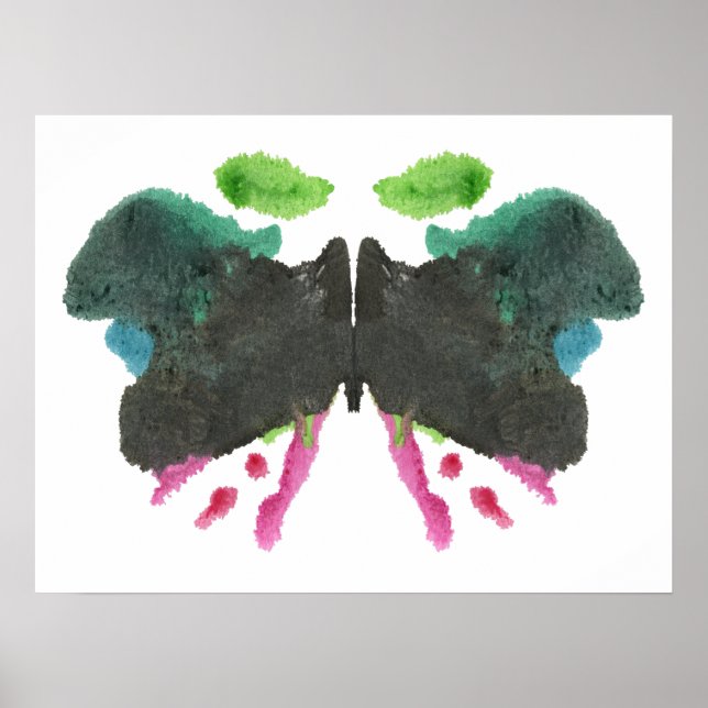 Póster Rorschach Inkblot Test Fun Art (Frente)