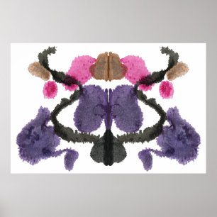 Póster Rorschach Inkblot Test Fun Art