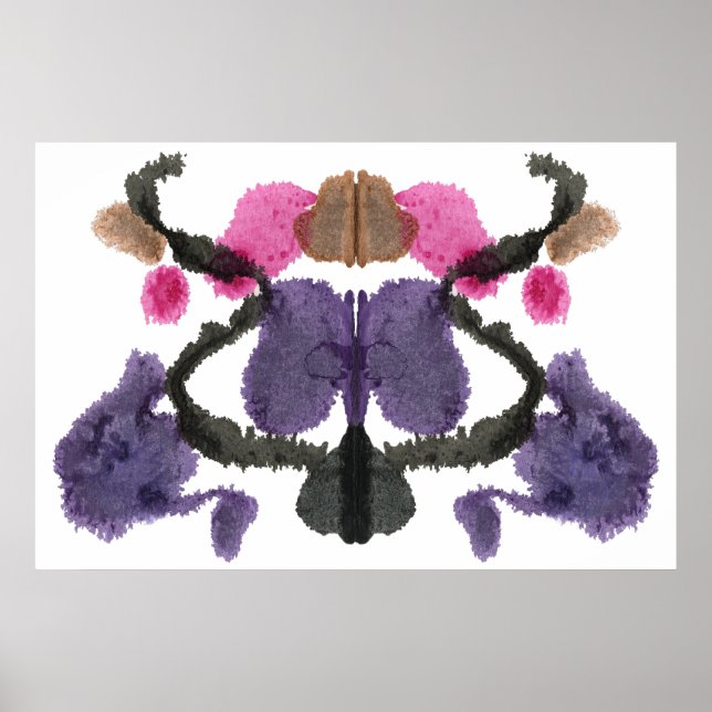 Póster Rorschach Inkblot Test Fun Art (Frente)