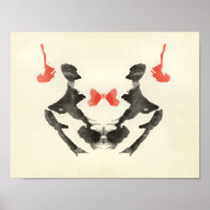 Póster Rorschach Inkblot Test Fun Art