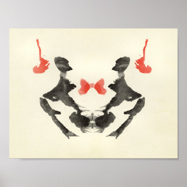 Póster Rorschach Inkblot Test Fun Art (Frente)