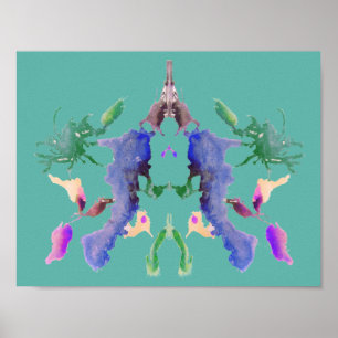 Póster Rorschach Inkblot Test Fun Art