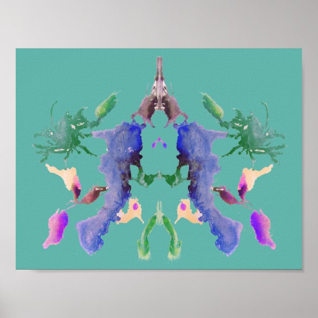 Póster Rorschach Inkblot Test Fun Art (Frente)