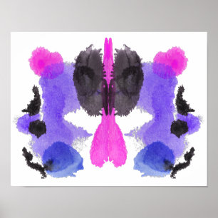 Póster Rorschach Inkblot Test Fun Art