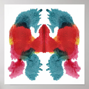 Póster Rorschach Inkblot Test Fun Art