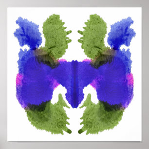 Póster Rorschach Inkblot Test Fun Art