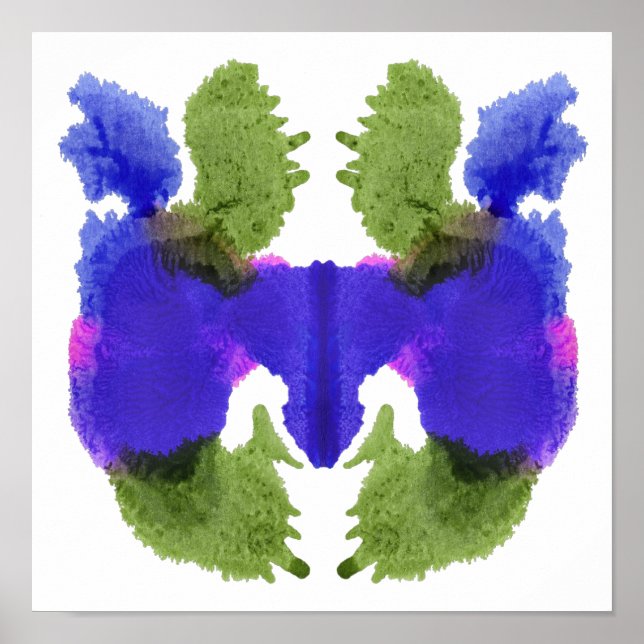 Póster Rorschach Inkblot Test Fun Art (Frente)