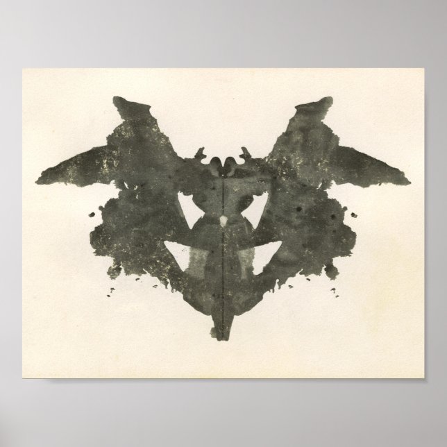 Póster Rorschach Inkblot Test Fun Art (Frente)