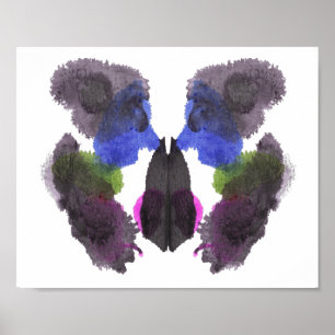 Póster Rorschach Inkblot Test Fun Art