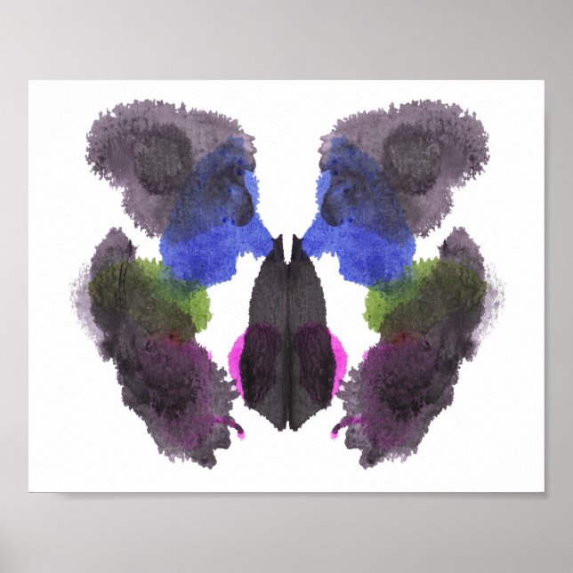 Póster Rorschach Inkblot Test Fun Art (Frente)