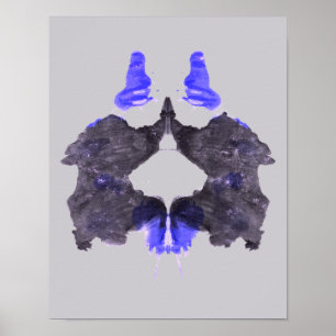 Póster Rorschach Inkblot Test Fun Art