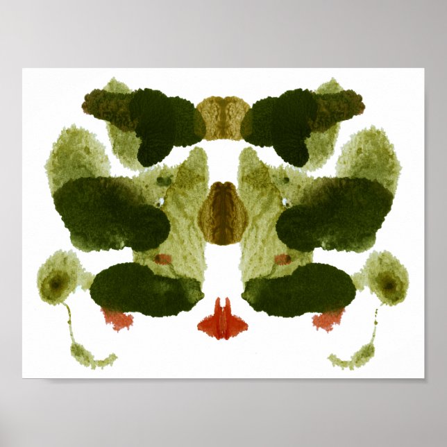 Póster Rorschach Inkblot Test Fun Art (Frente)