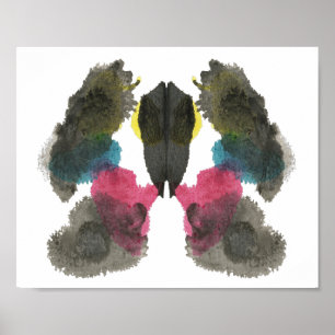 Póster Rorschach Inkblot Test Fun Art