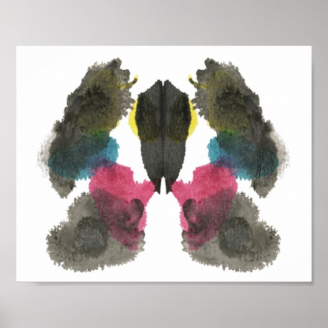 Póster Rorschach Inkblot Test Fun Art (Frente)