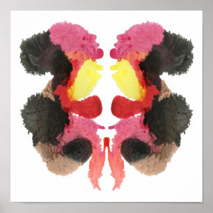 Póster Rorschach Inkblot Test Fun Art Imprimir