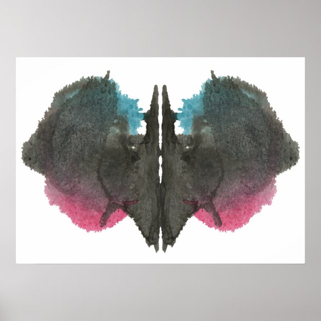 Póster Rorschach Inkblot Test Fun Art Imprimir (Frente)