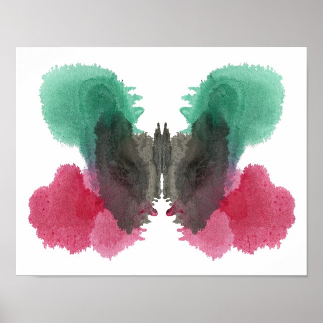 Póster Rorschach Inkblot Test Fun Art Imprimir (Frente)