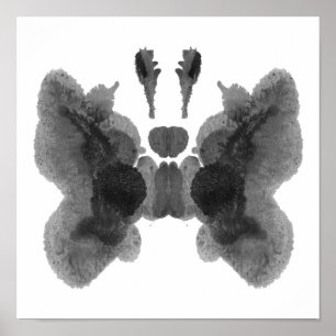 Póster Rorschach Inkblot Test Fun Art Imprimir