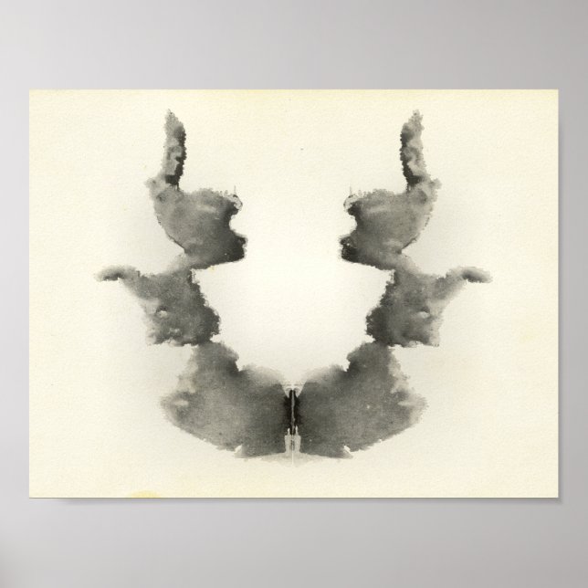 Póster Rorschach Inkblot Test Fun Art Imprimir (Frente)