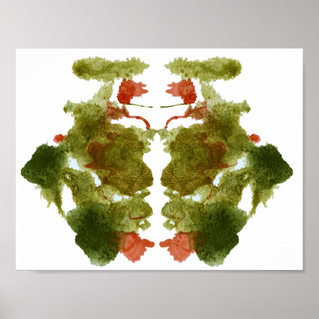 Póster Rorschach Inkblot Test Fun Art Imprimir (Frente)