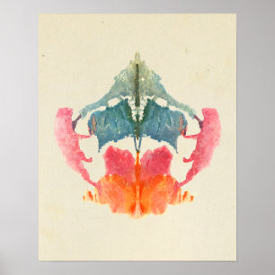 Póster Rorschach Inkblot Test Fun Art Poster