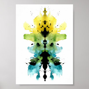 Póster Rorschach Inkblot Test. No me llames loca