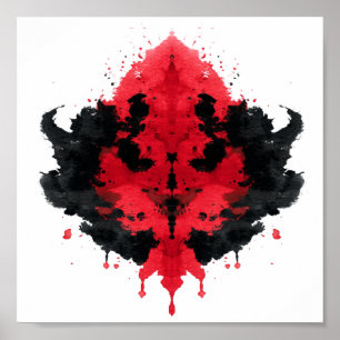 Póster Rorschach Inkblot Test. No me llames loca