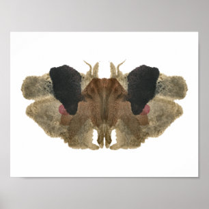 Póster Rorschach Inkblot Test. No me llames loca