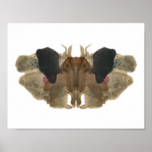 Póster Rorschach Inkblot Test. No me llames loca (Frente)