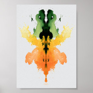 Póster Rorschach Inkblot Test. No me llames loca